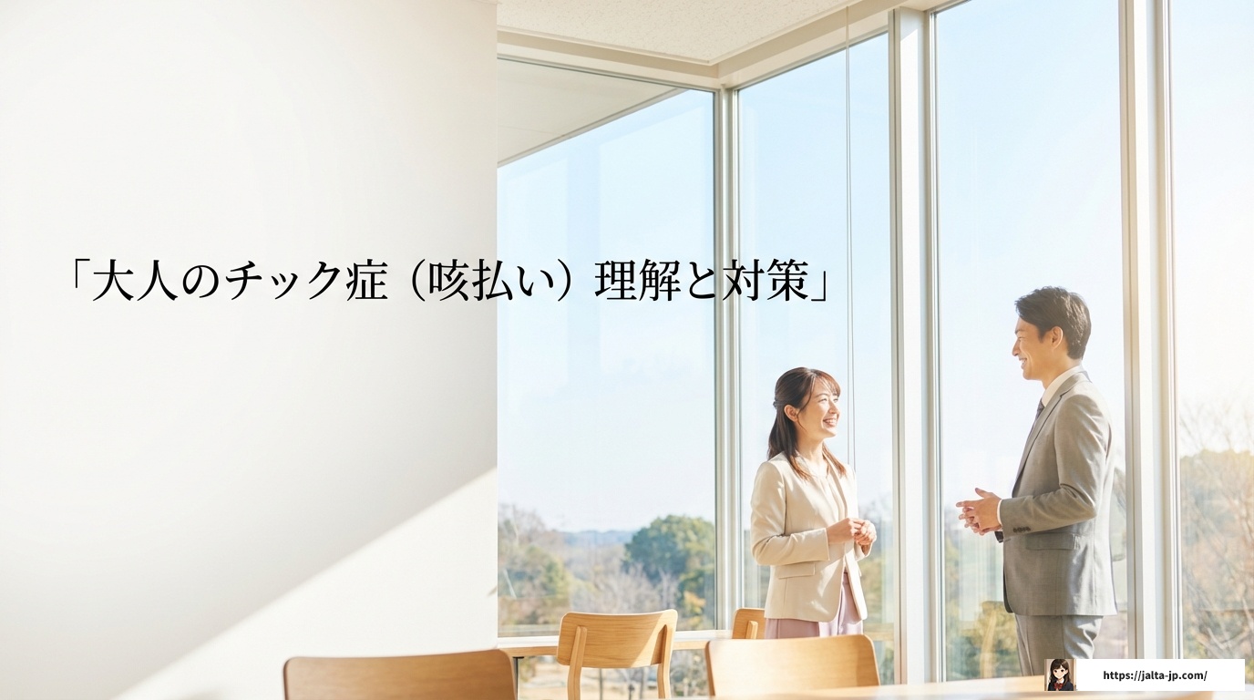 大人のチック症で咳払いがうるさい？知恵袋の悩みと具体的対策