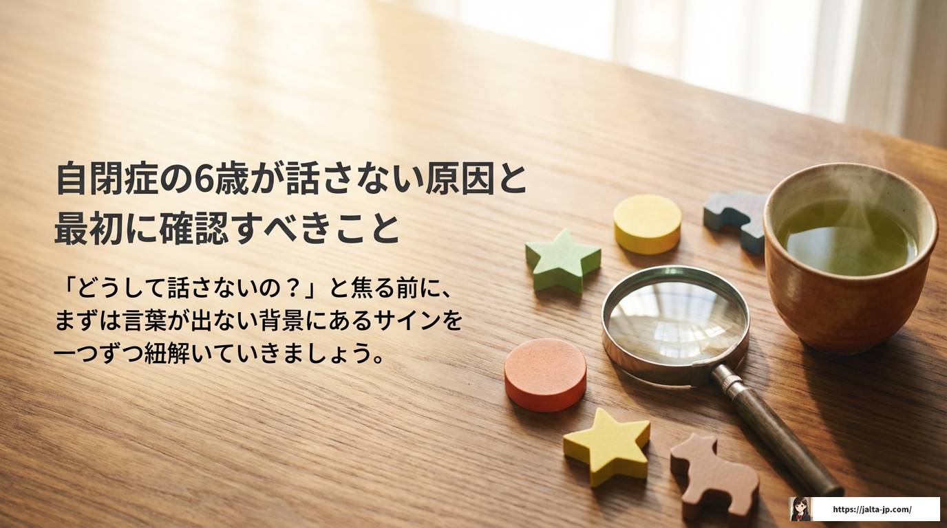 自閉症の6歳が話さない原因と対策:療育や学校対応の完全ガイド