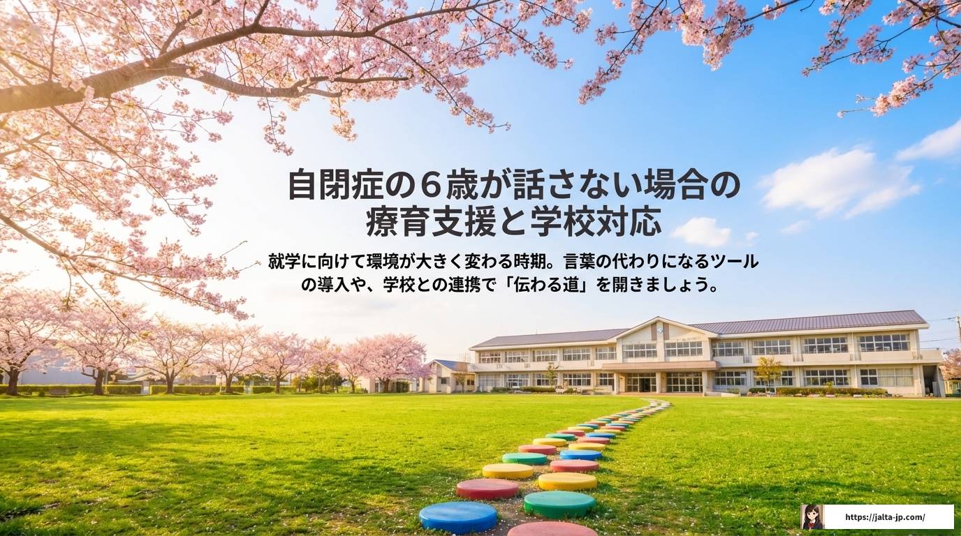 自閉症の6歳が話さない原因と対策:療育や学校対応の完全ガイド