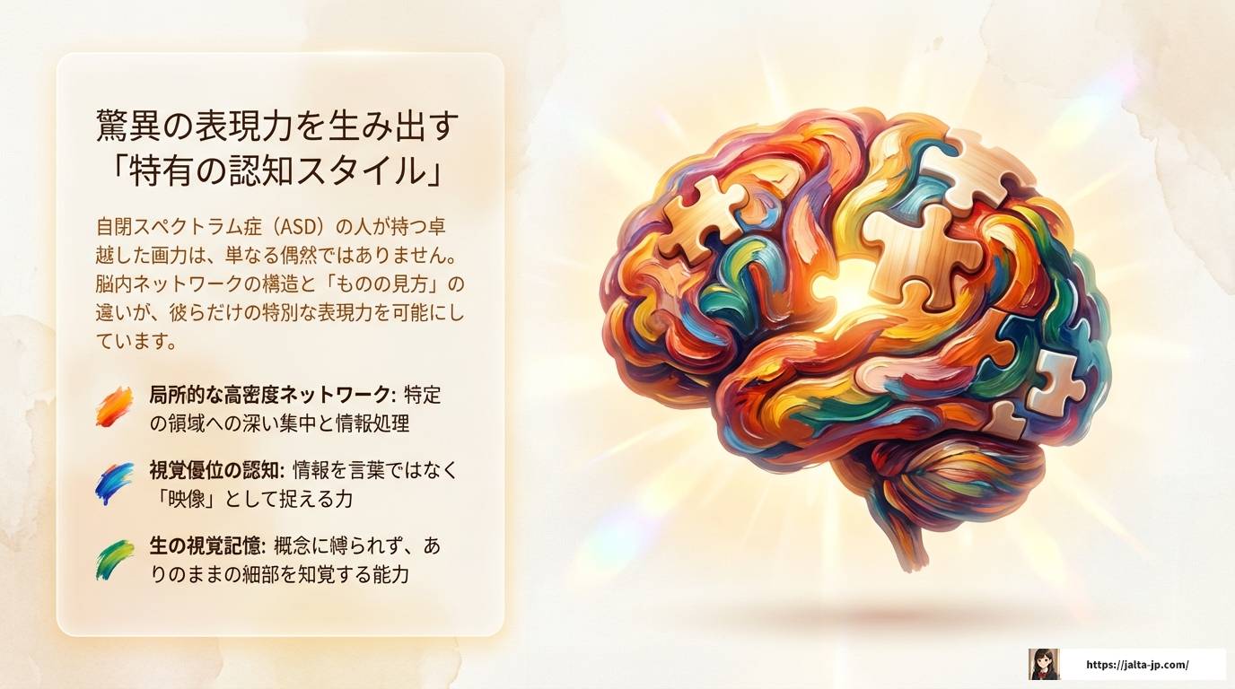 自閉症の人が絵がうまいのはなぜ?驚きの才能と視覚の秘密に迫る