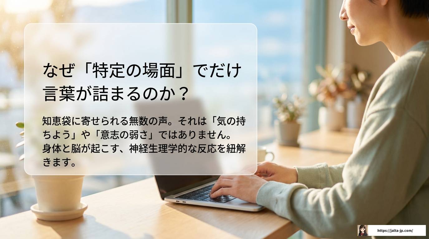 吃音が緊張した時だけ出る理由と今日からできる対処法