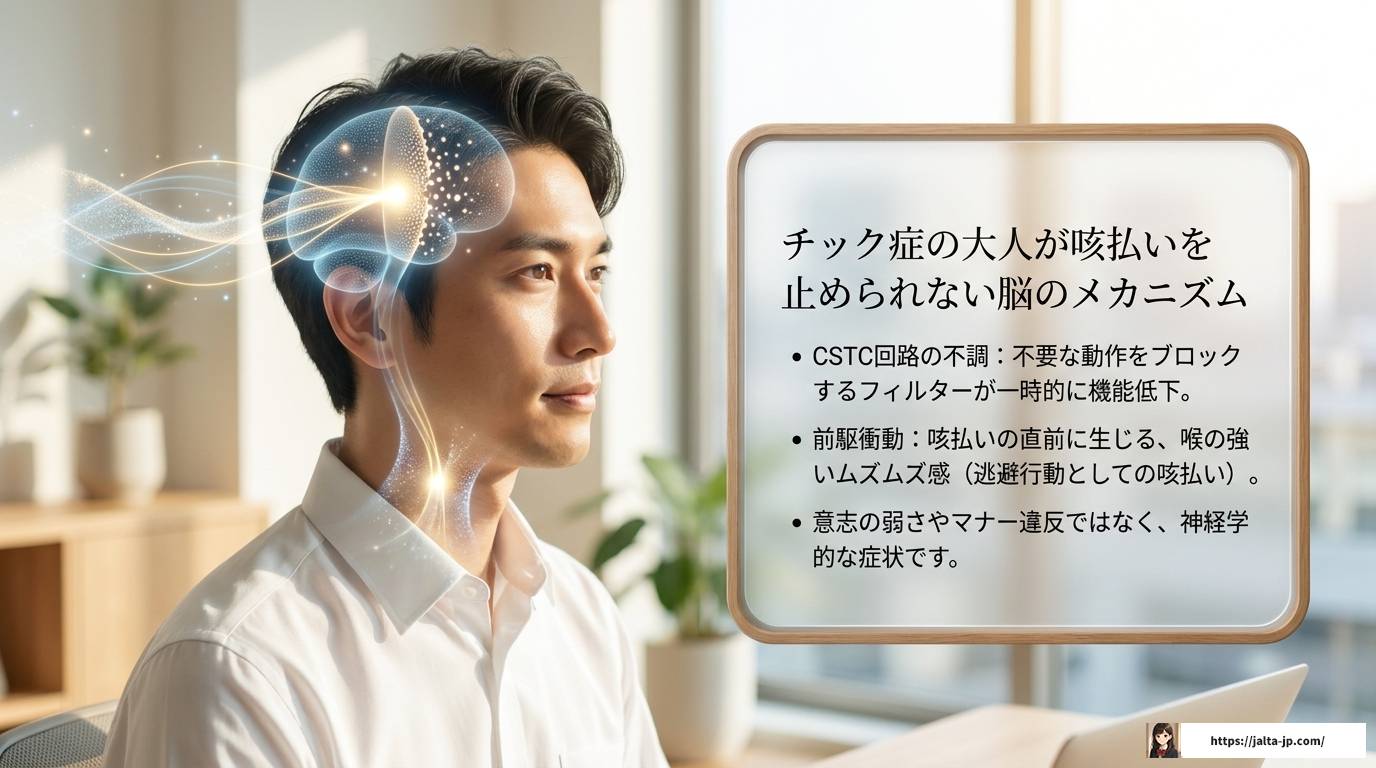 チック症の大人の咳払いがうるさい？知恵袋より深い対策と理解