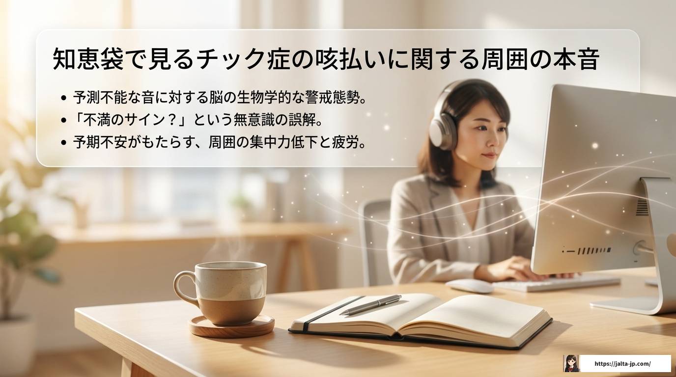 チック症の大人の咳払いがうるさい?知恵袋より深い対策と理解