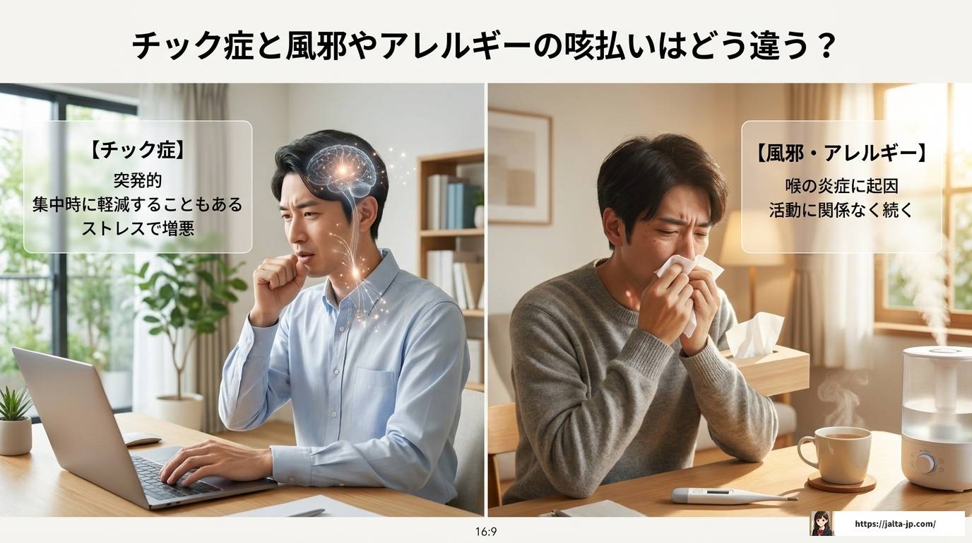 チック症の大人の咳払いがうるさい?知恵袋より深い対策と理解