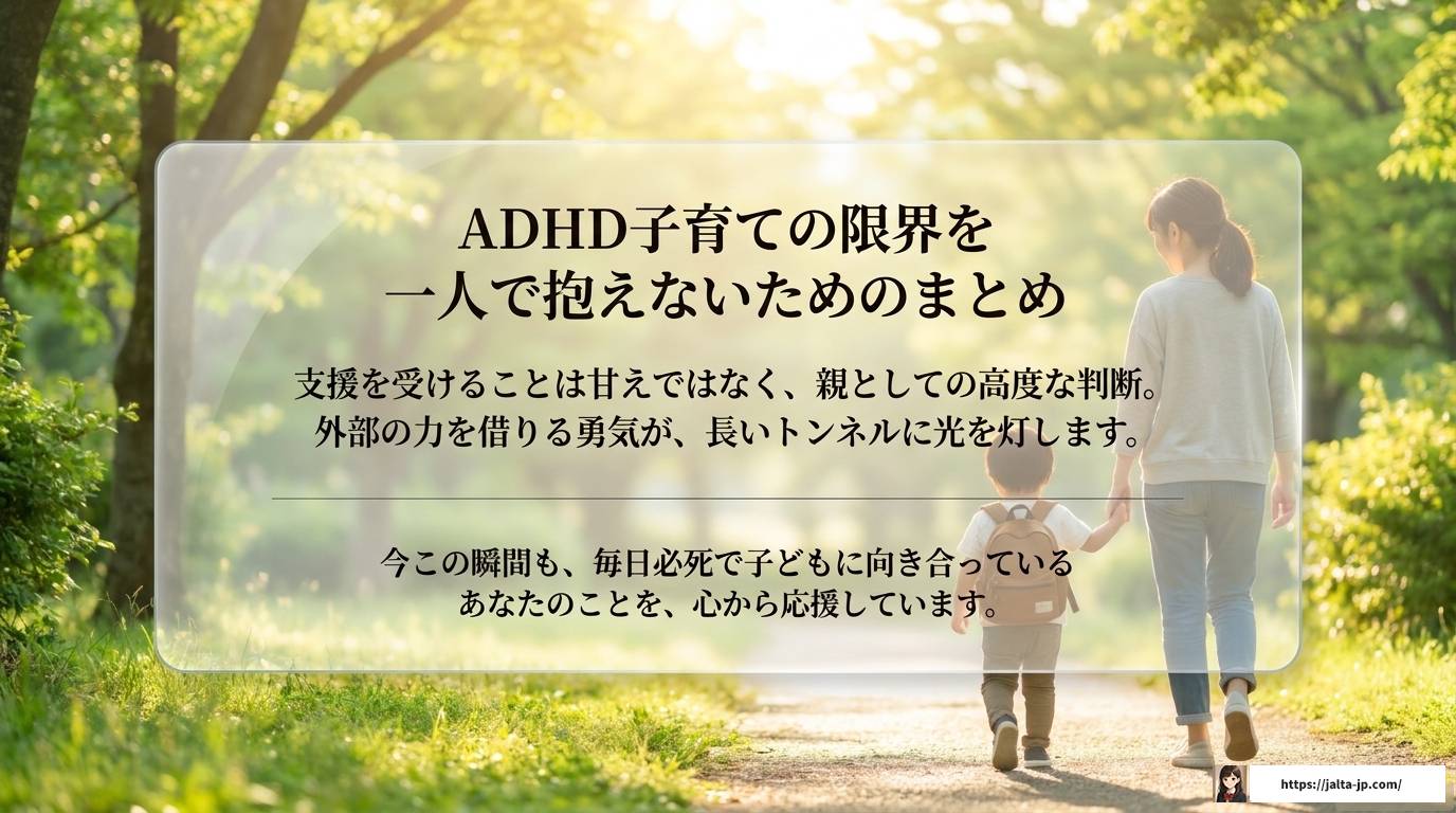 ADHD子育てで限界を感じたときの原因と具体的な対処法
