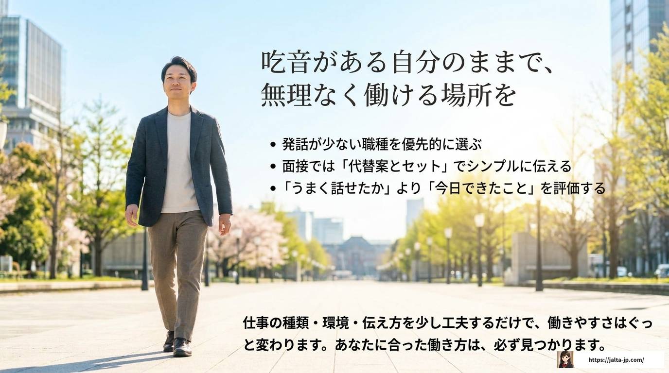 吃音があってもバイトできる！仕事選びと対策の完全ガイド