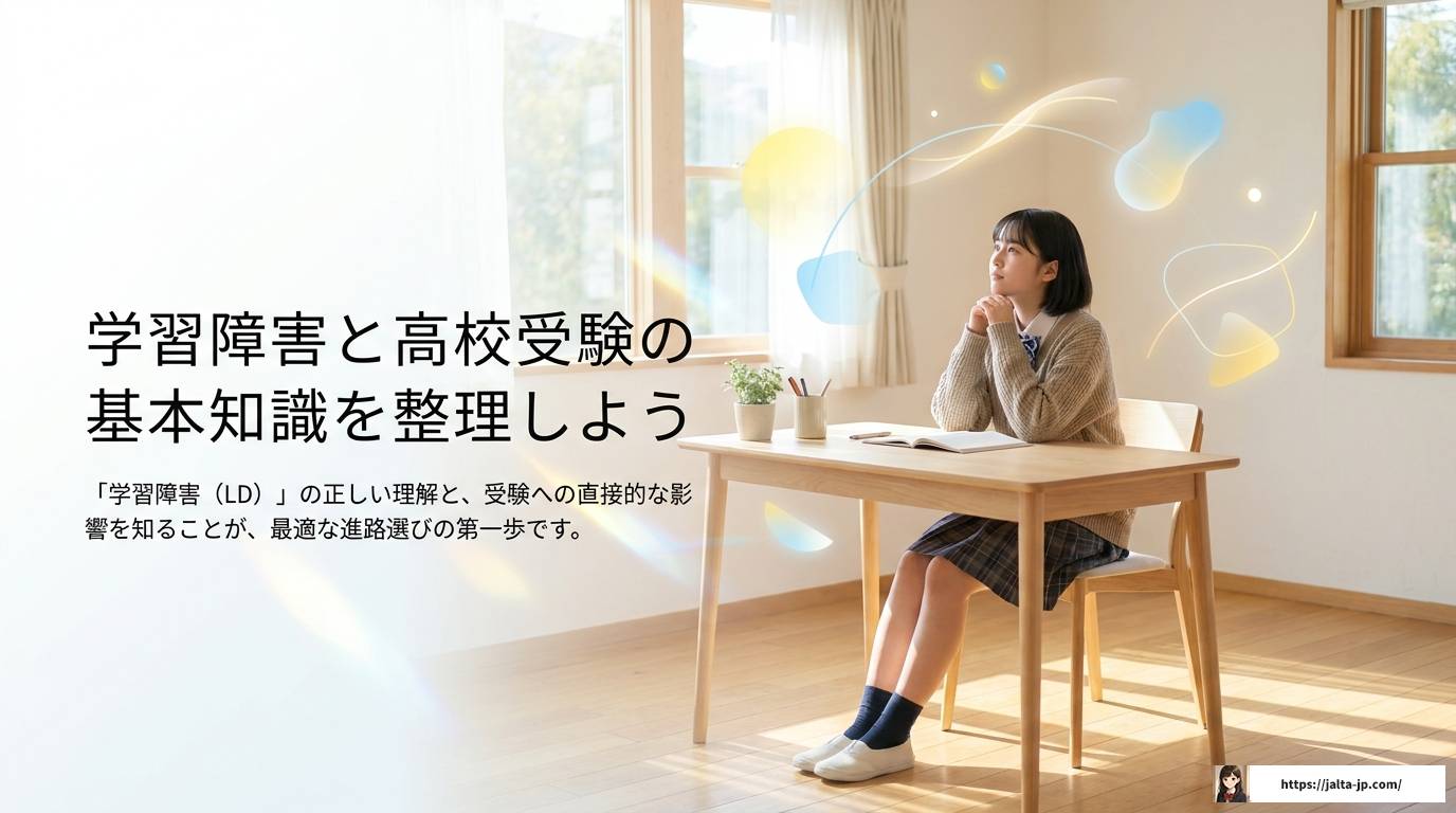 学習障害のある子どもが高校受験を乗り越えるための完全ガイド