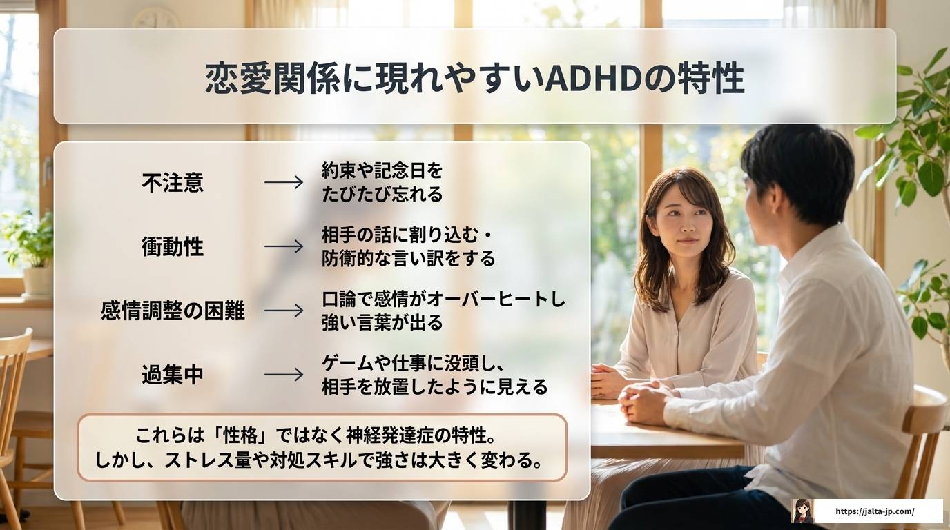 ADHD彼氏のモラハラ、どこから危険？見分け方と対処法