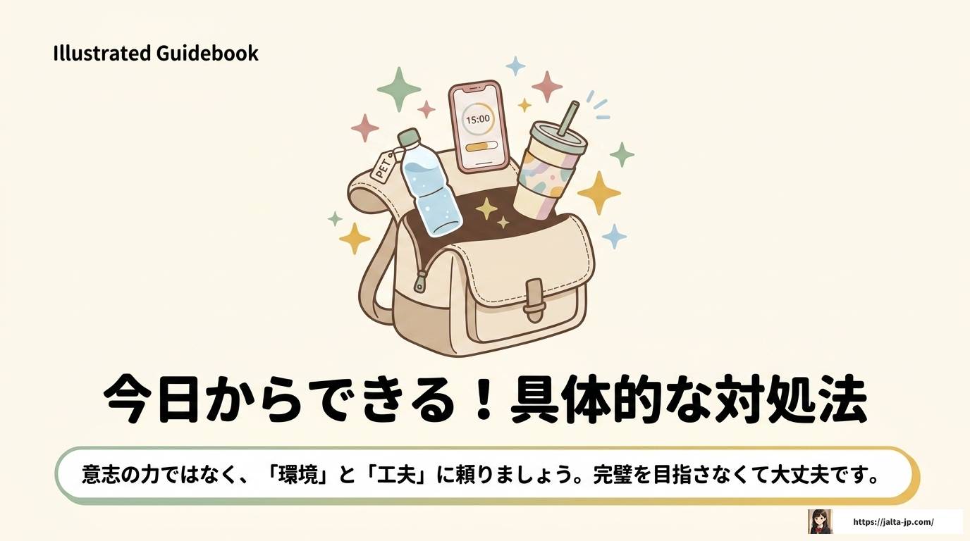 ペットボトルを少し残すのはADHDの特性？原因と対処法を解説