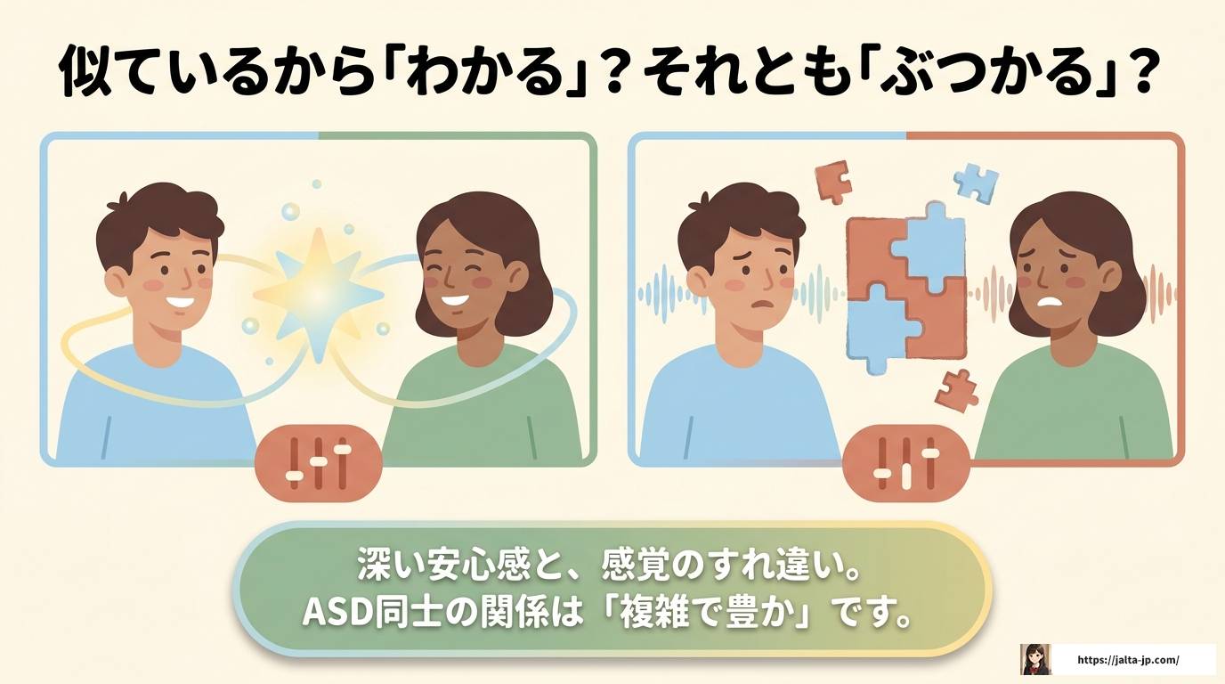 ASD同士の相性を徹底解説｜理解と共存のヒント