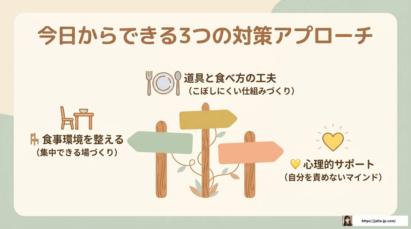 ADHDの大人が食べ物をこぼす原因と今すぐできる対策まとめ