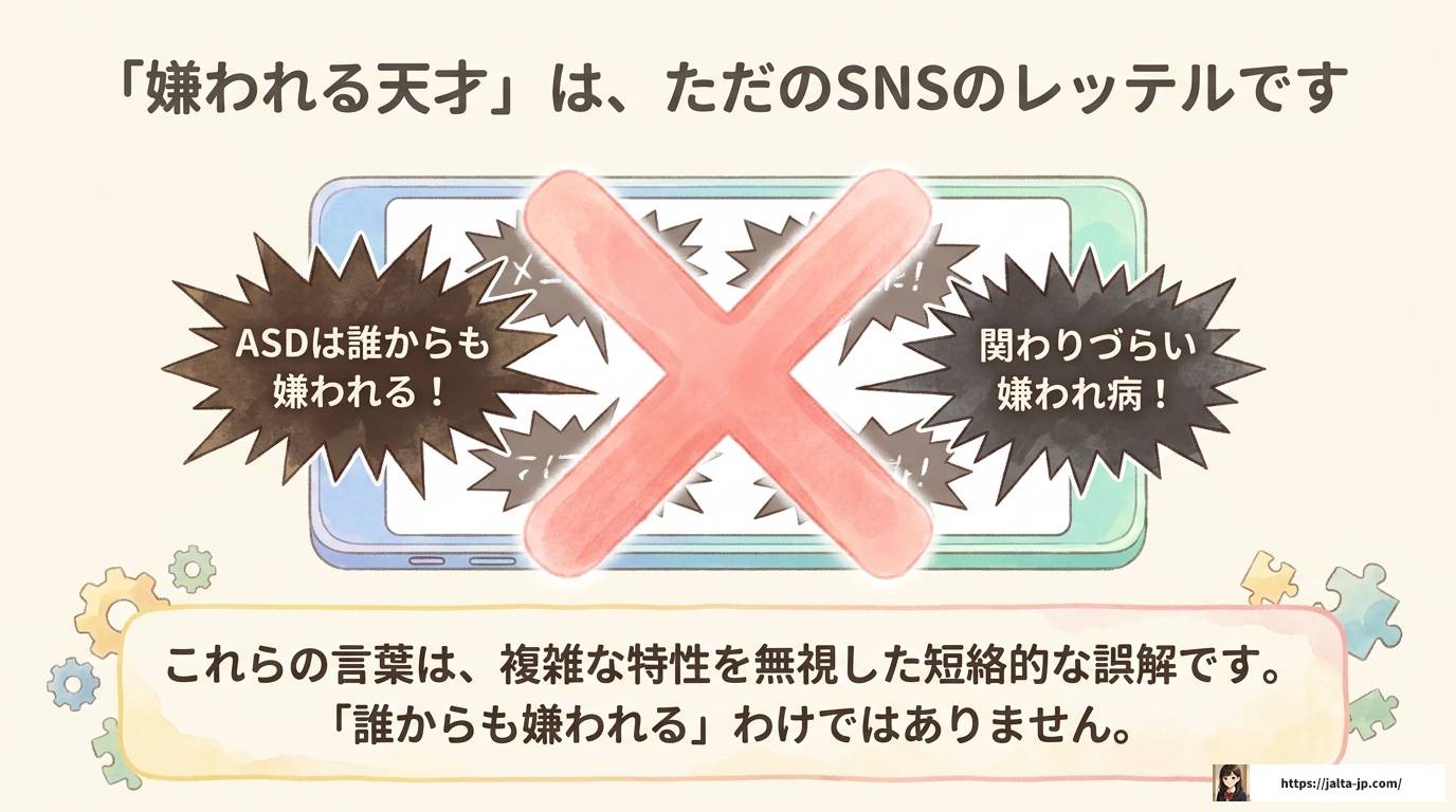 ASDが嫌われる天才と言われる理由と対処法を解説