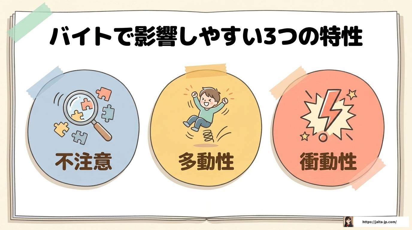 ADHDのバイトあるある｜ミスが多い理由と長続きさせるコツ