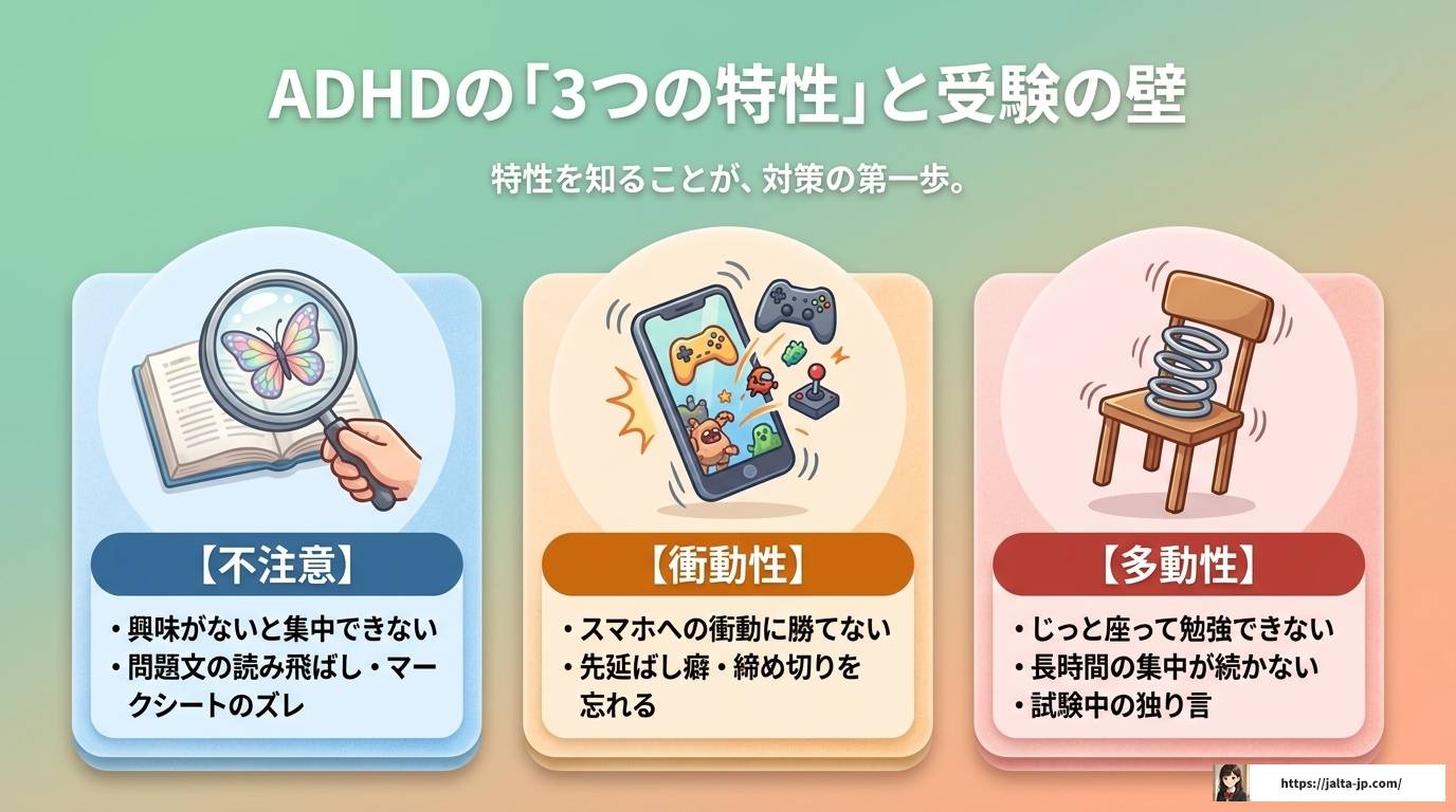 ADHD受験生が知るべき勉強法と合理的配慮の全知識