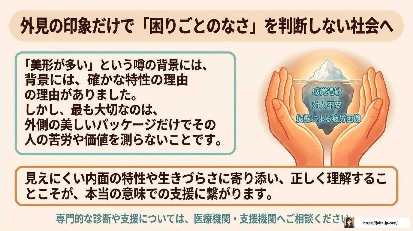 自閉症に美形が多いと言われる理由と科学的な真相を解説