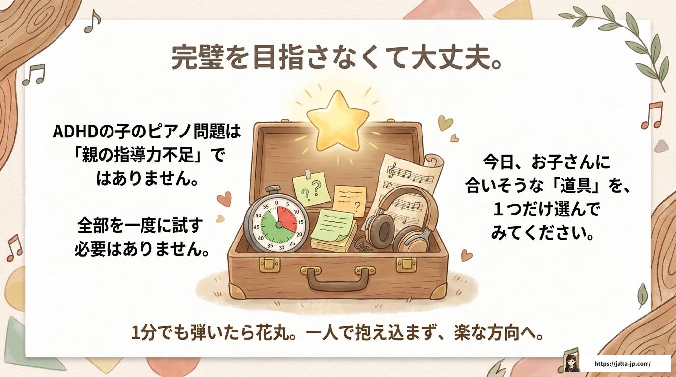 ADHDの子どもがピアノ練習しない理由と7つの解決策