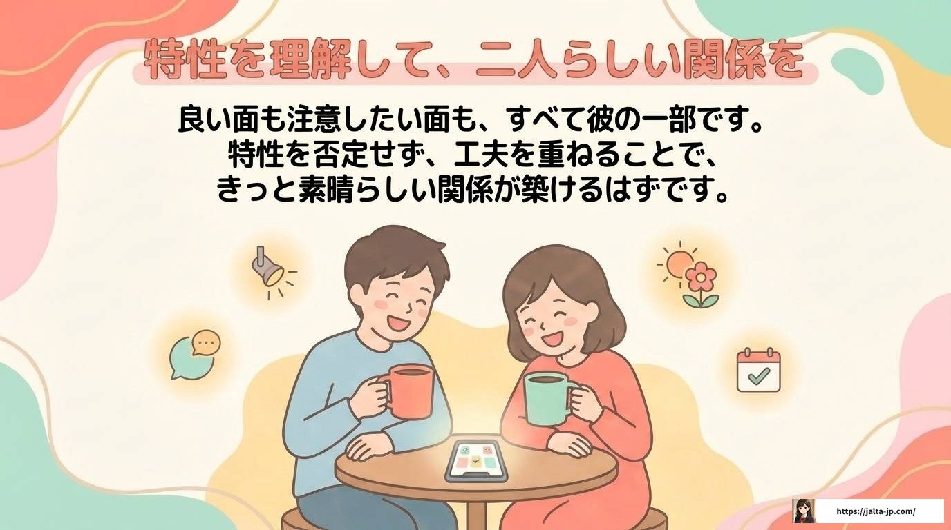 ADHD彼氏は一途になりやすい?特徴と長続きのコツを解説