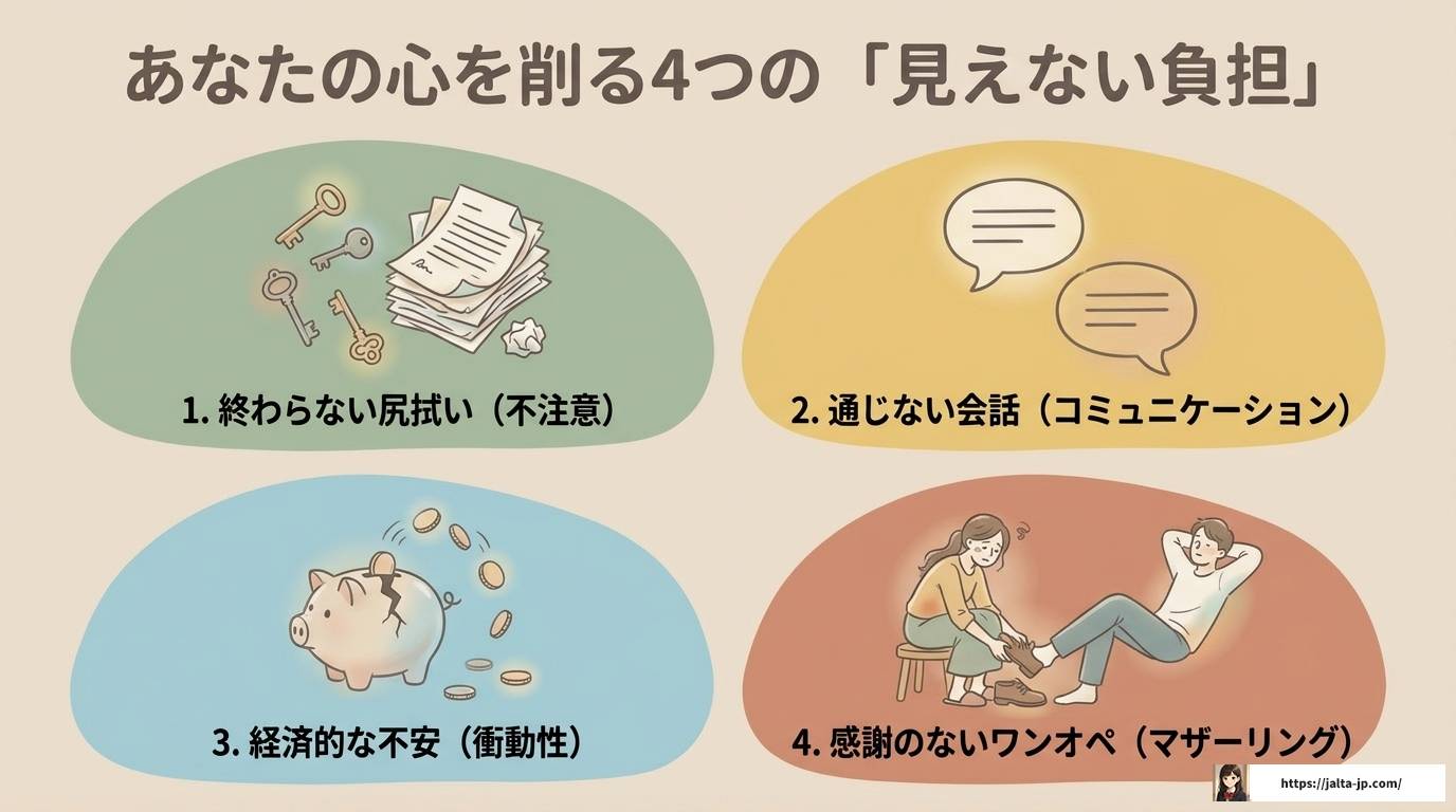 ADHD旦那に疲れた妻へ原因とカサンドラ症候群からの回復法