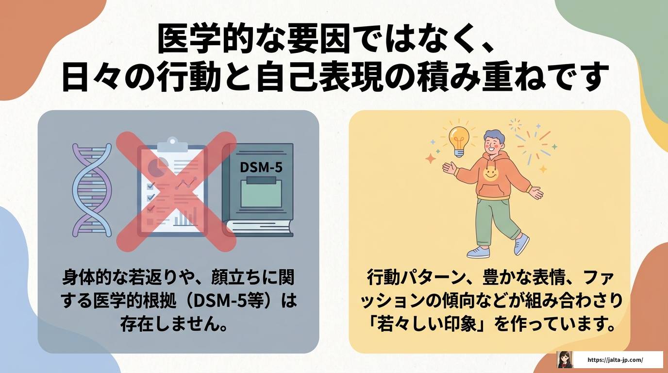 ADHDの人はなぜ見た目が若いと言われるのか？特性と理由を解説