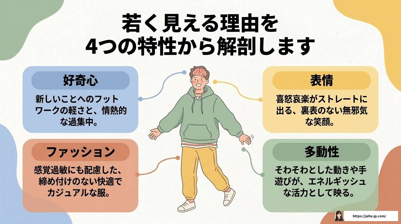 ADHDの人はなぜ見た目が若いと言われるのか？特性と理由を解説
