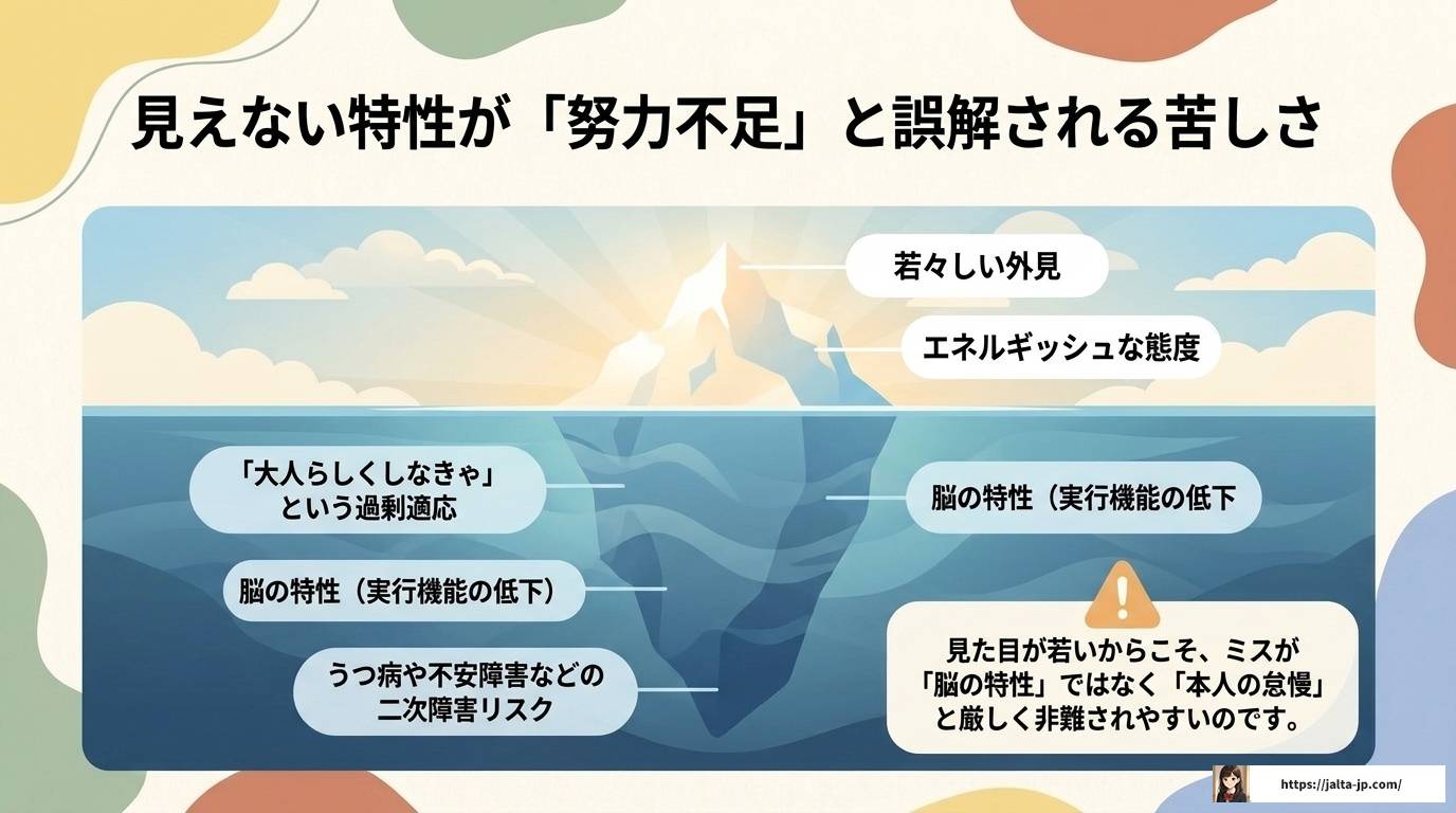 ADHDの人はなぜ見た目が若いと言われるのか？特性と理由を解説