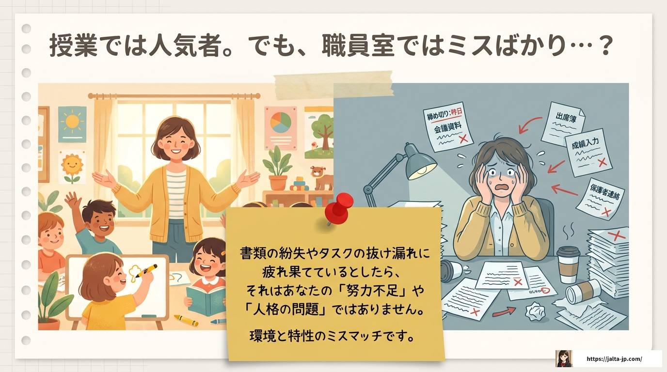 ADHD教員の特性と向き合う働き方とキャリア戦略完全ガイド