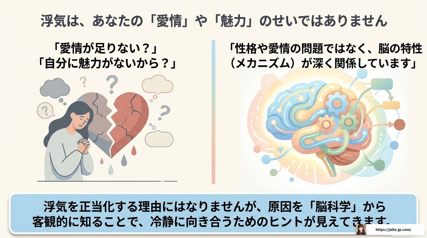ADHDの浮気癖はなぜ起こる？原因や脳科学と対処法を解説