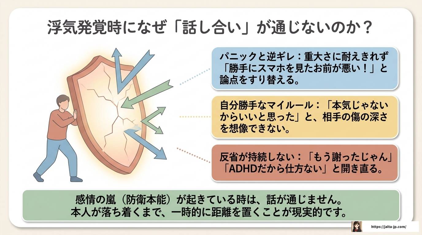 ADHDの浮気癖はなぜ起こる？原因や脳科学と対処法を解説